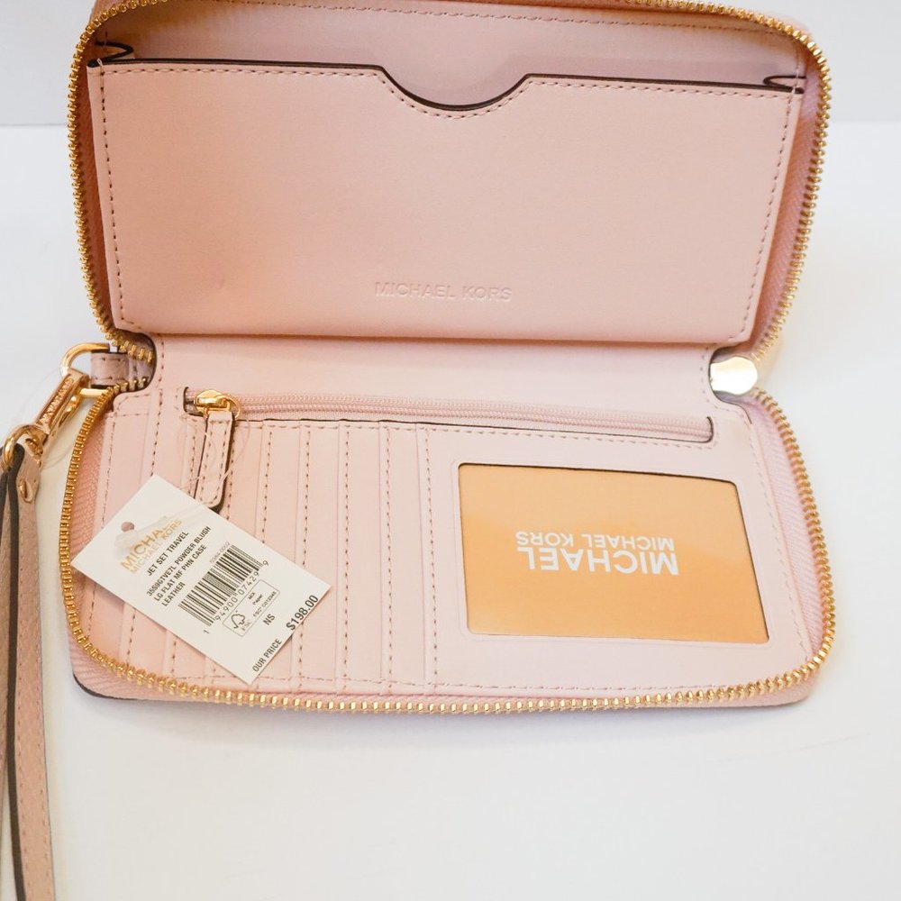 Michael Kors Chain Xbody + Wristlet Vanilla Pink - Picture 14 of 16